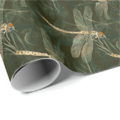 Majestic Dragonfly Pattern Cadeaupapier (Rol Hoek)
