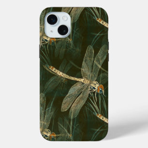 Majestic Dragonfly Pattern iPhone 15 Mini Hoesje