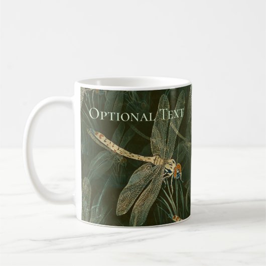 Majestic Dragonfly Pattern Koffiemok (Links)