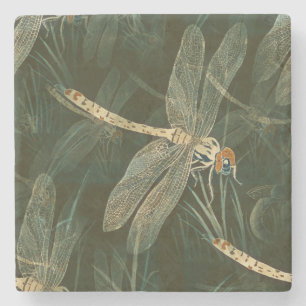 Majestic Dragonfly Pattern Stenen Onderzetter