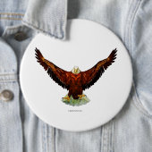 Majestic Eagle Button Pins (In situ)