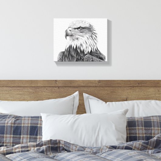 Majestic Eagle Canvas Afdruk (Insitu (Slaapkamer))