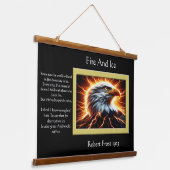 Majestic Eagle: De bliksem Hangend Wandkleed (Gebogen)