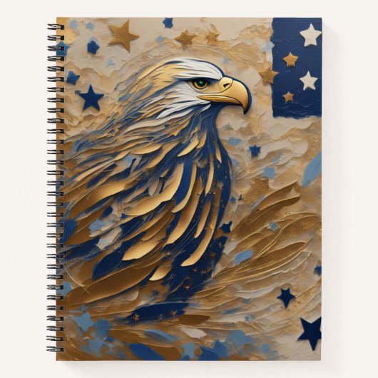 Majestic Eagle: Embleem van Erfgoed Notitieboek (Voorkant)