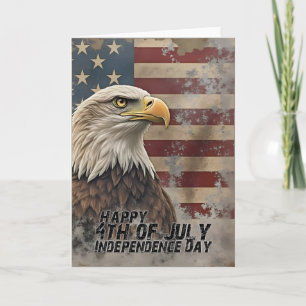 Majestic Eagle & Flag – Spirit of Freedom Kaart
