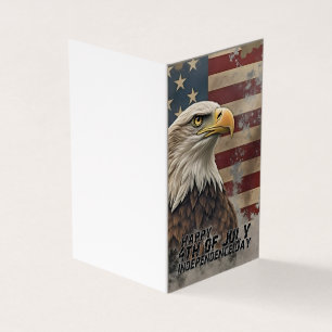 Majestic Eagle & Flag – Spirit of Freedom Kaart