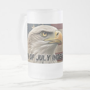 Majestic Eagle & Flag – Spirit of Freedom Matglas Bierpul
