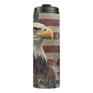 Majestic Eagle & Flag – Spirit of Freedom Thermosbeker