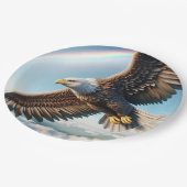 Majestic Eagle Flight Sky Paper Bord (Gekanteld)