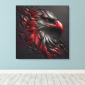 Majestic Eagle Gaze Canvas Afdruk (Insitu (Houten vloer))