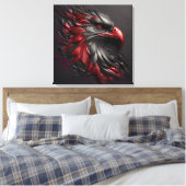 Majestic Eagle Gaze Canvas Afdruk (Insitu (Slaapkamer))