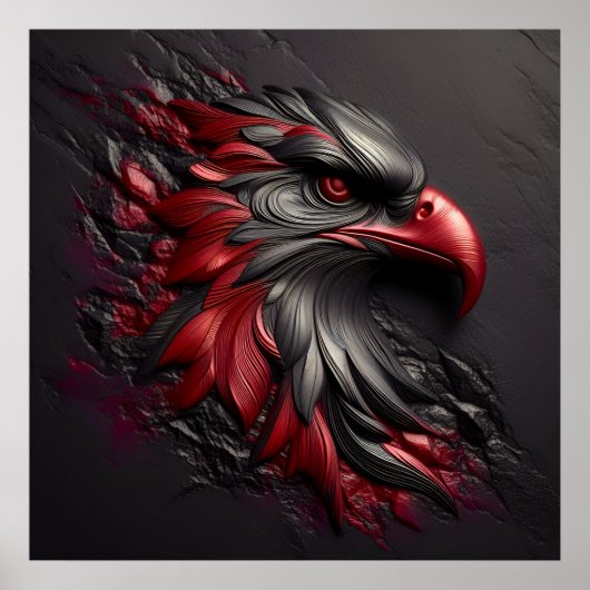 Majestic Eagle Gaze Poster (Voorkant)