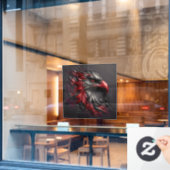 Majestic Eagle Gaze Venster Cling Raamsticker (Cafe Raam)