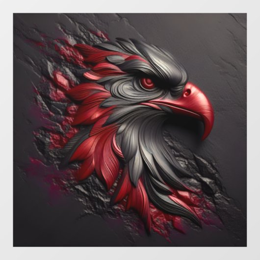 Majestic Eagle Gaze Venster Cling Raamsticker (Vel)