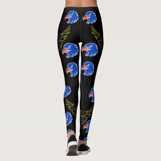 Majestic Eagle Head Leggings, vet en onverschrokke Leggings (Achterkant)