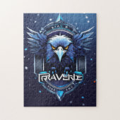 Majestic Eagle Logo Puzzle | Artistic Wildlife Des (Vertical)