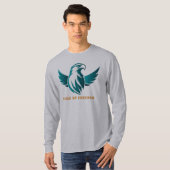 Majestic Eagle Logo T-Shirt - Teal 'Wings of Freed (Devant entier)