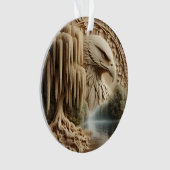 Majestic Eagle met uitzicht op Serene Lake Ornament (voorkant)