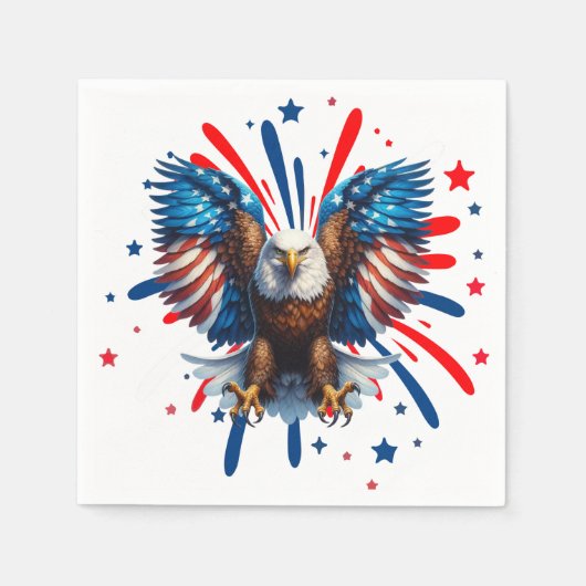 Majestic Eagle Stars en Strips servetten (Voorkant)