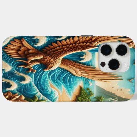 Majestic Eagle stijgt boven strand Case-Mate iPhone Case (Achterkant (horizontaal))
