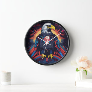 Majestic Eagle Wall Clock