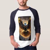 Majestic Eagle zwart en goud T-shirt (Voorkant)
