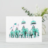 Majestic Elephant Mandala Kaart (Staand voorkant)