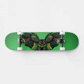 Majestic Emerald Owl Skateboard (Horizontaal)