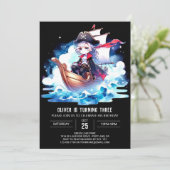 Majestic Fantasy Pirate Verjaardag Kaart (Staand voorkant)