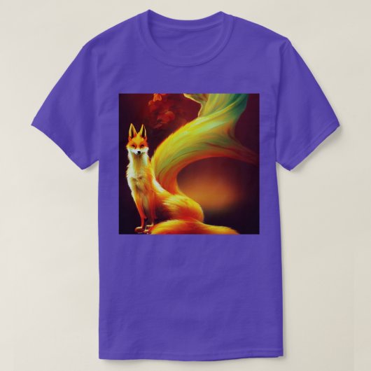 Majestic Fox AI kunstmatige intelligentie Neo Clas T-shirt (Design voorkant)