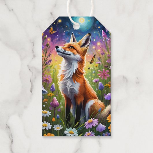 Majestic Fox Cadeaulabels (Achterkant)