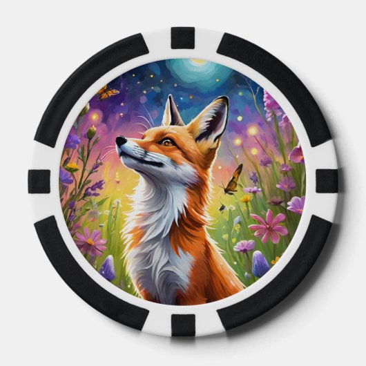 Majestic Fox Poker Chips (Voorkant)