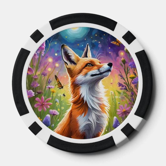 Majestic Fox Poker Chips (Achterkant)