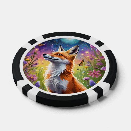 Majestic Fox Poker Chips (Enkel)