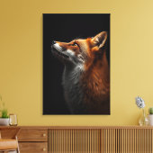 Majestic Fox Portrait, Strength & Royal Confidence Canvas Afdruk (Insitu (Woonkamer))