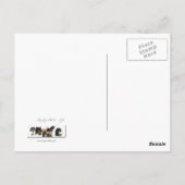 Majestic Friesian Horse van het Briefkaart van Bih (Achterkant)