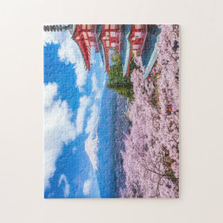 "Majestic Fuji from Chureito Pagoda Legpuzzel
