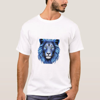 Majestic Geometric Lion T-shirt Design