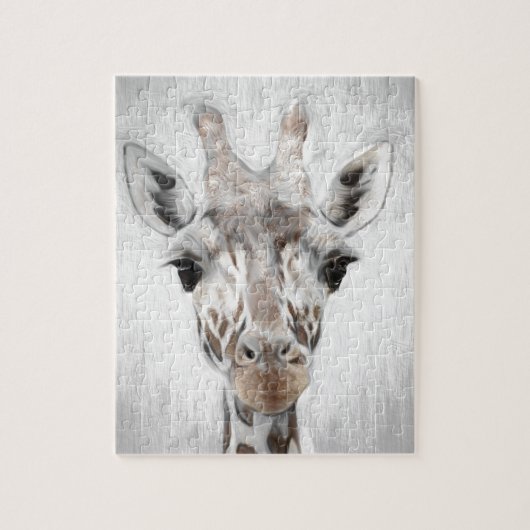 Majestic Giraffe Geportretteerd multiproduct gesel Legpuzzel (Verticaal)
