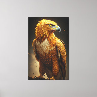 Majestic Golden Eagle Portrait  Canvas Afdruk