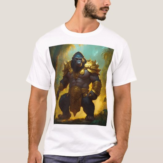 Majestic Gorilla : Le roi de la Jungle T-Shirt (Devant)