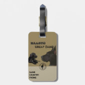Majestic Great Danes Bagagelabel (Achterkant verticaal)