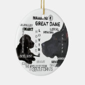 Majestic Great Danes Keramisch Ornament (Rechts)