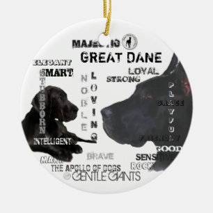 Majestic Great Danes Keramisch Ornament