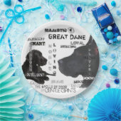 Majestic Great Danes Papieren Bordje (Feest)