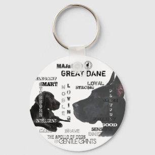 Majestic Great Danes Sleutelhanger
