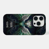 Majestic Green & White Phoenix Bird (Verso Horizontal)