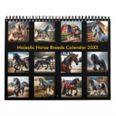 Majestic Horse Breeds Kalender 2025/2026 (Hoes)