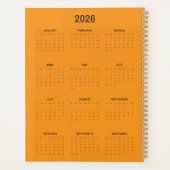 Majestic Horse in Abstract Sunset Planner (Achterkant)