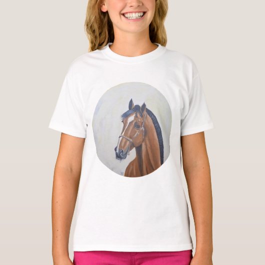 Majestic Horse Portrait T-Shirt (Devant)